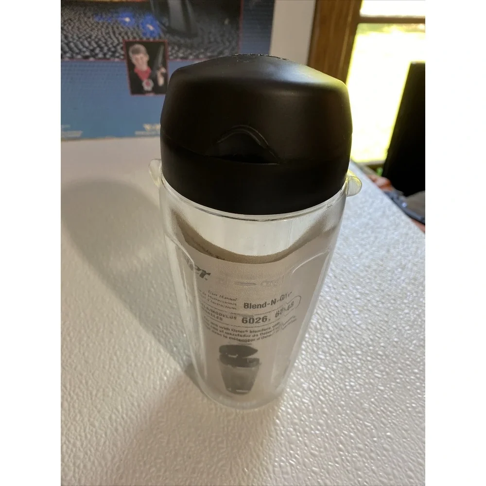 Oster Blend-N-Go Personal Blender Cup 20oz Clear New Travel Lid 6026 6848